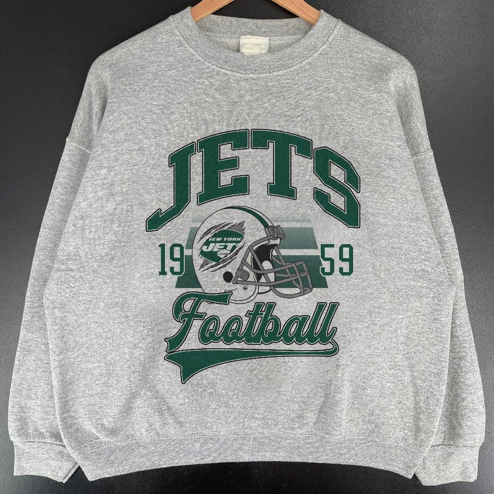 New York Jets 1959 Football Crewneck Sweatshirt Aaron Rodgers Graphic